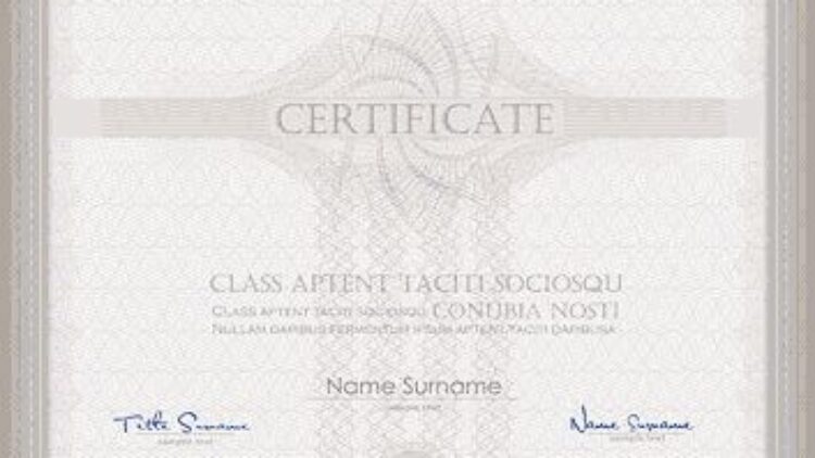 Certificates of proof of entry on the register